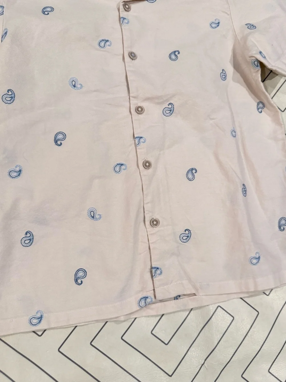 Gingersnaps Cream Short Sleeve Button Down